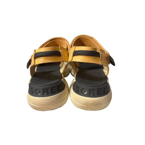 Sorel Womens Platform Sandals Size 8.5 Summer Open-Toe Design Leather & Textile - Picture 5 of 7